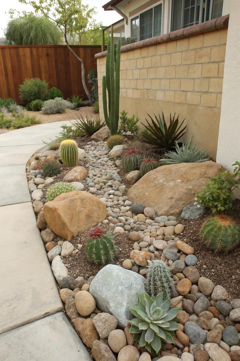Miniature rock gardens offer a tranquil and low-maintenance garden option.