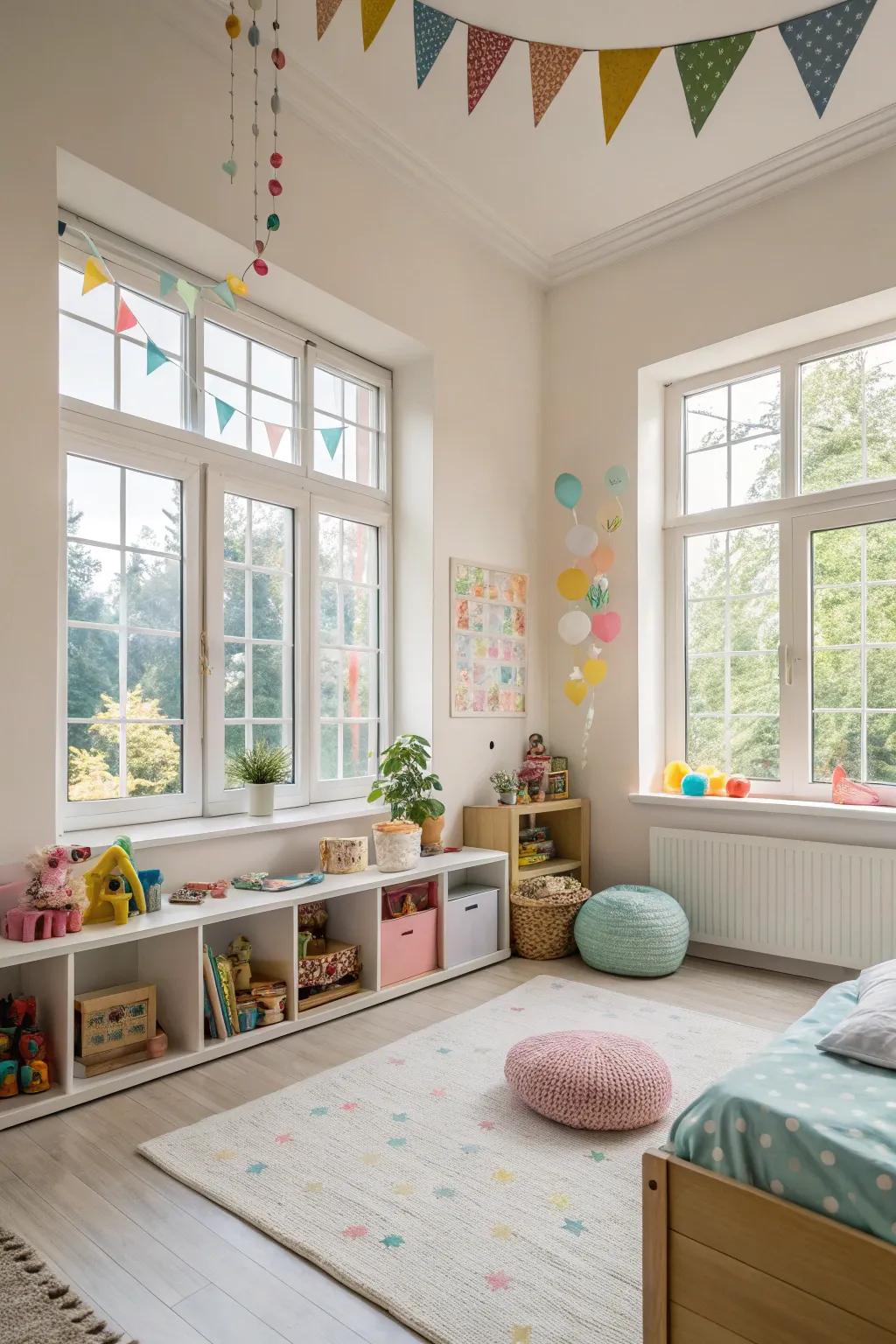 Natural light creates an open and welcoming atmosphere in small rooms.