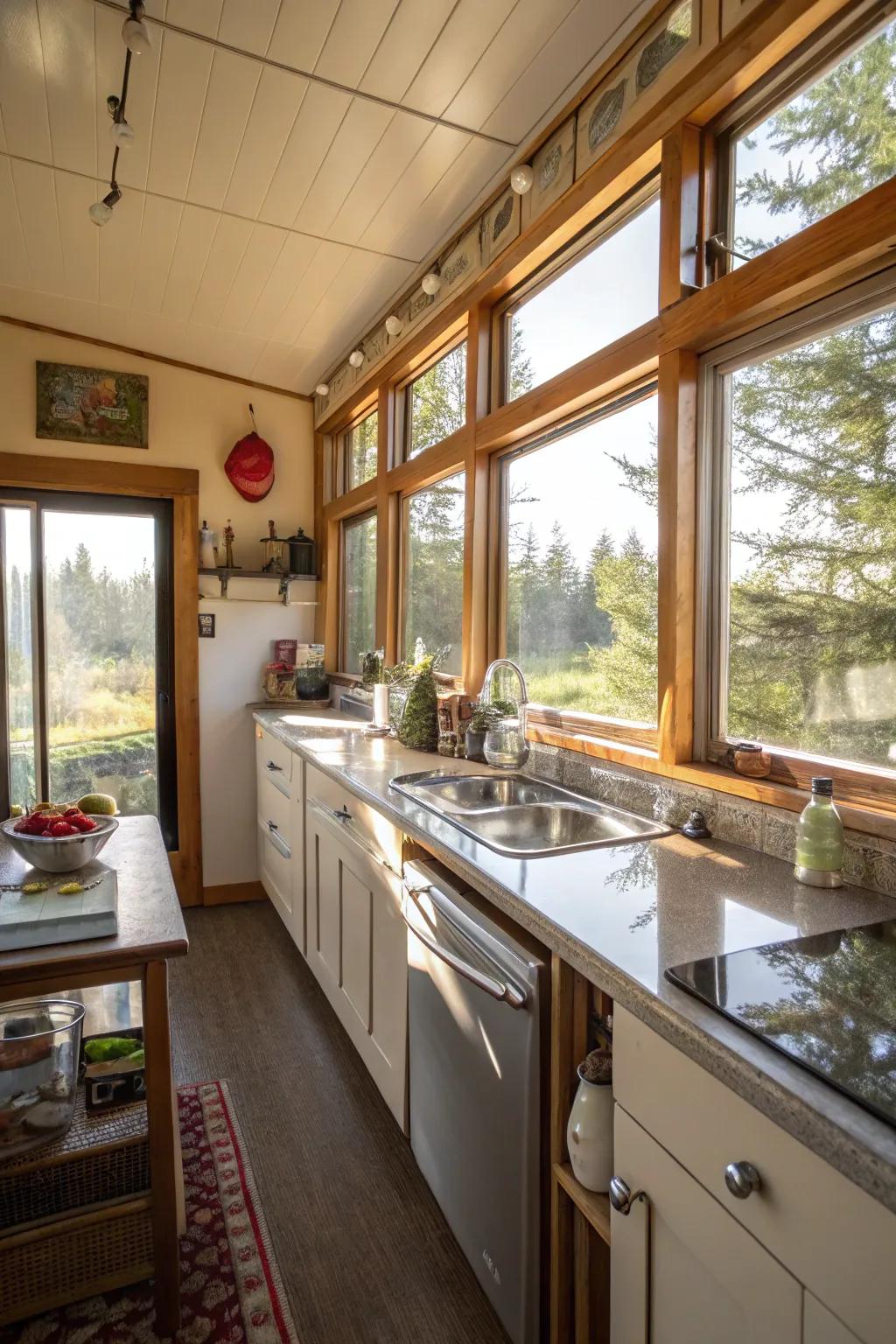 Sunshine can alter your kitchen's mood.