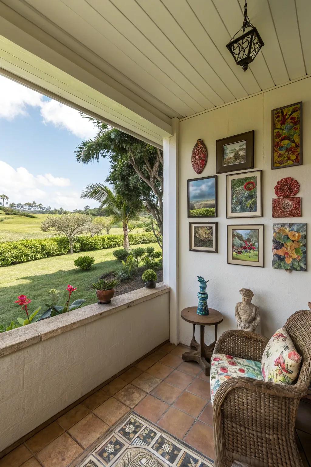 Enhance your lanai's character with unique decor elements.