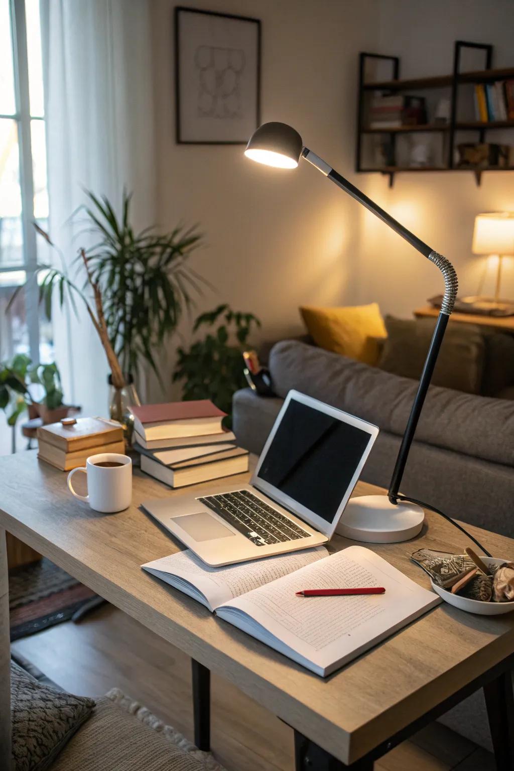 Good lighting is essential for an efficient and welcoming workspace.
