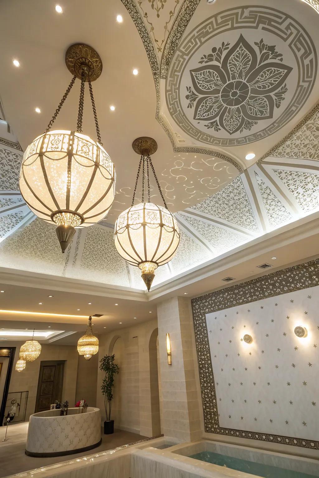 Turn your ceiling into a piece of art.