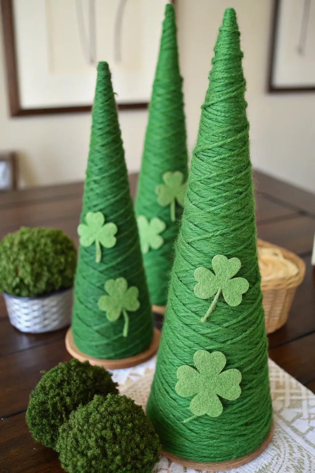Clover filament arbors inject a playful element into your St. Patrick's Day display.