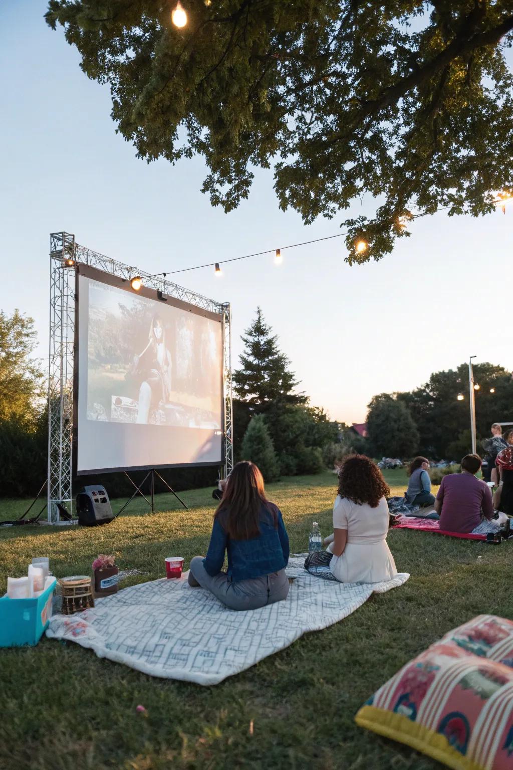 With an open-air cinema, savor a movie under the stars.