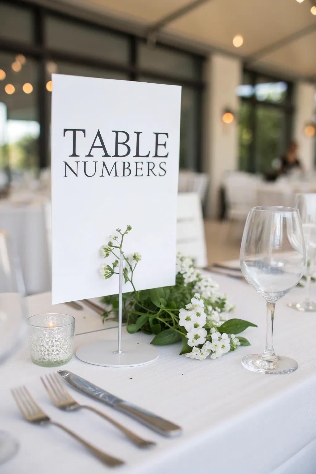 Streamlined type design provides a sleek and current appearance.