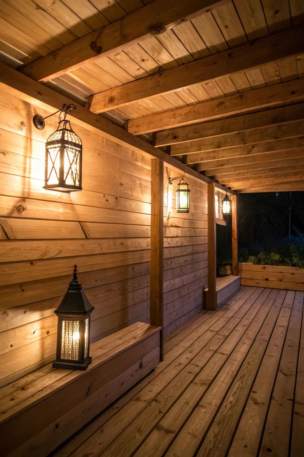 Embrace rustic charm with wood.