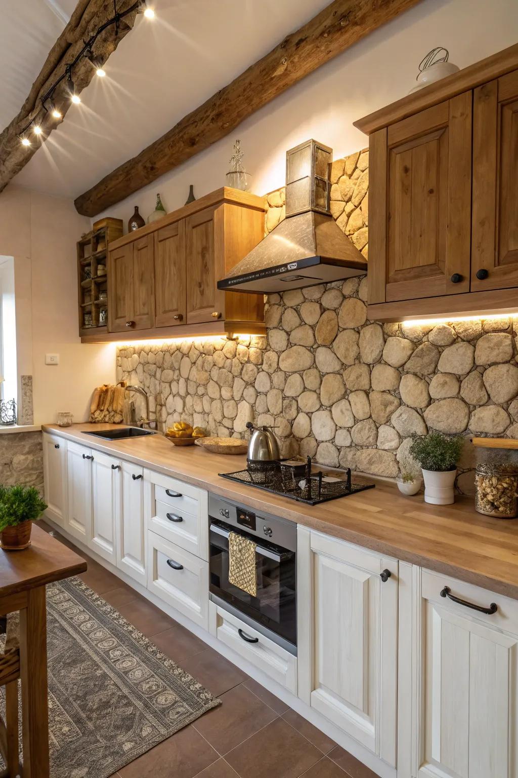 Introduce warmth and personality with countryside appeal.