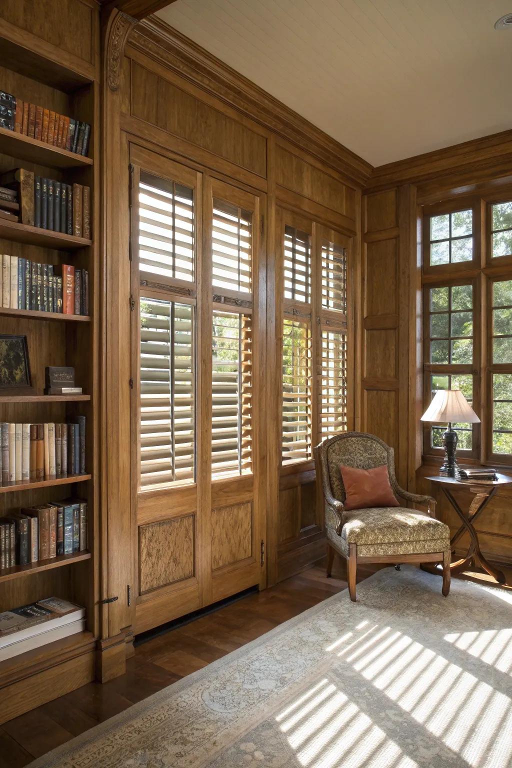 Shutters deliver enduring elegance and personal space.