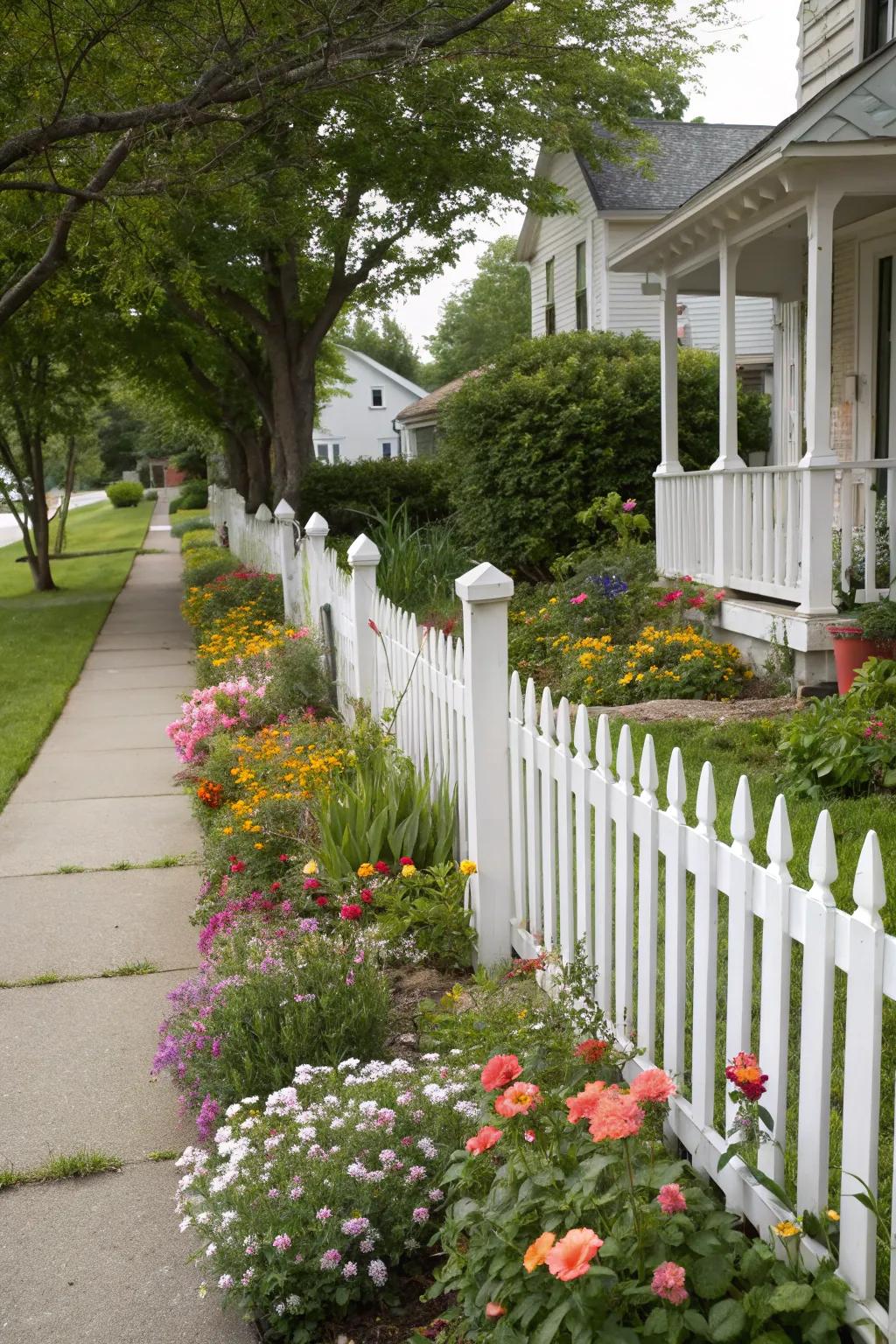 Picket fences present an ageless charm to every home's exterior.