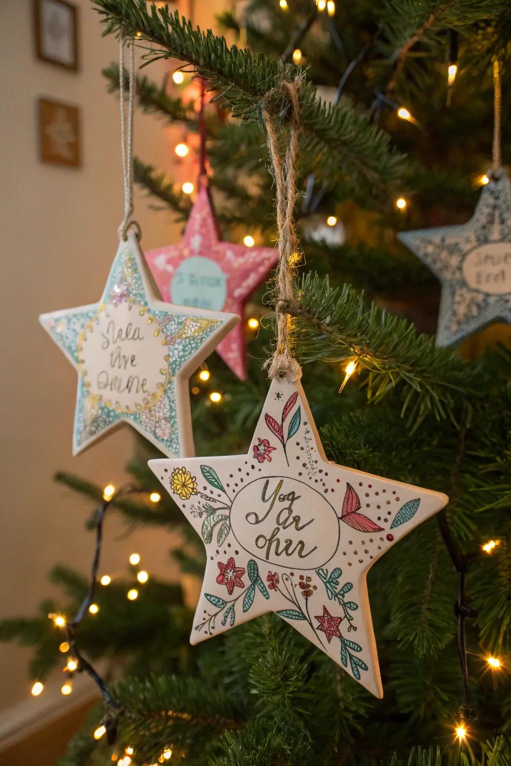 Infuse personality into your seasonal decor with tailored celestial ornaments.