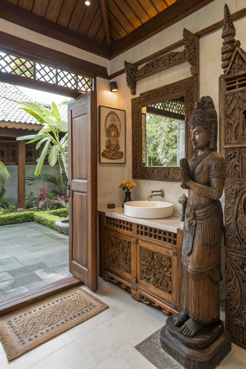 Ornamental details infuse cultural style and character.