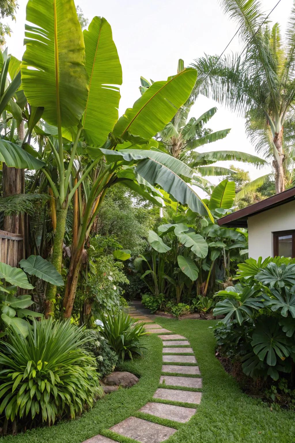 Craft an exotic ambiance with harmonizing plants around 'nana' plants.