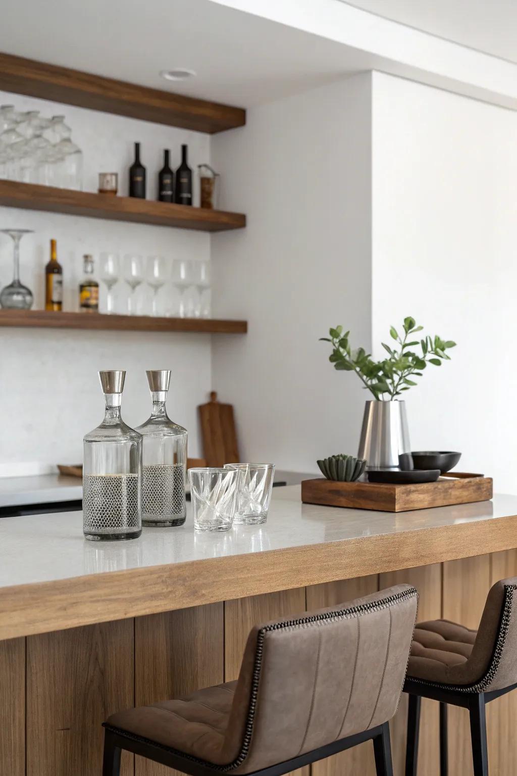 Minimalist style creates a calm and uncluttered space.