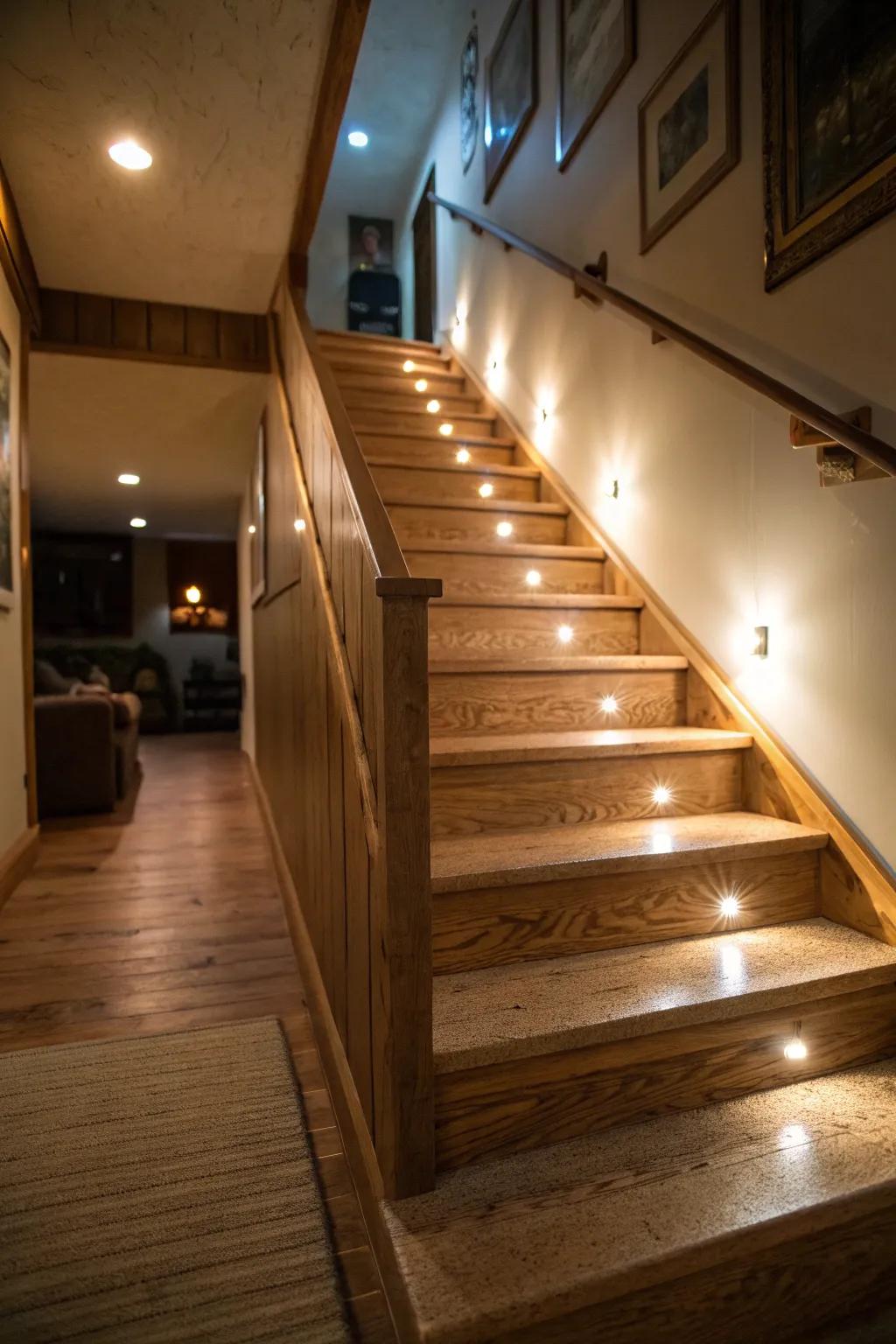 Create the perfect mood with adjustable lights.