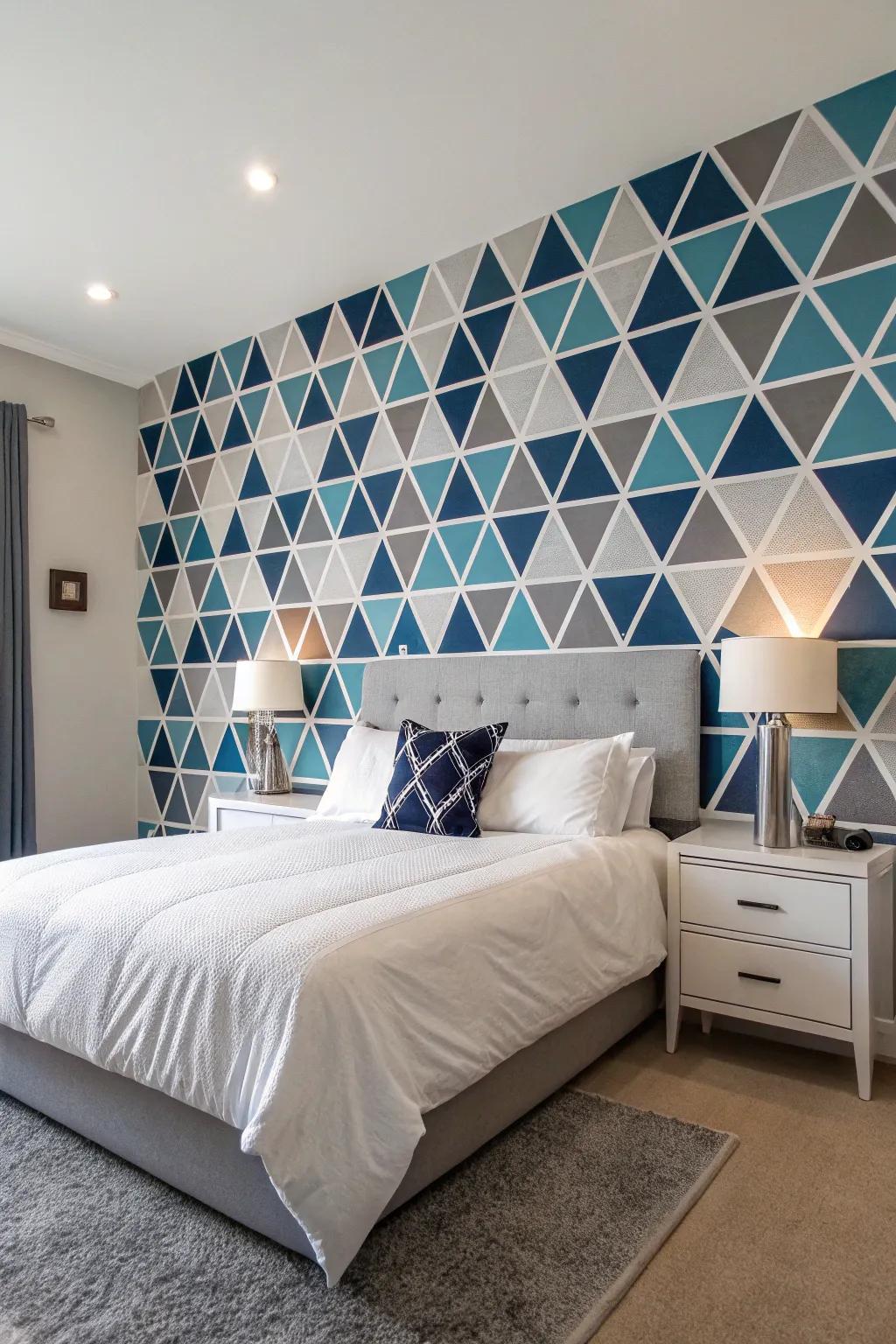 Emphasis partitions individualize and delineate bedroom areas.