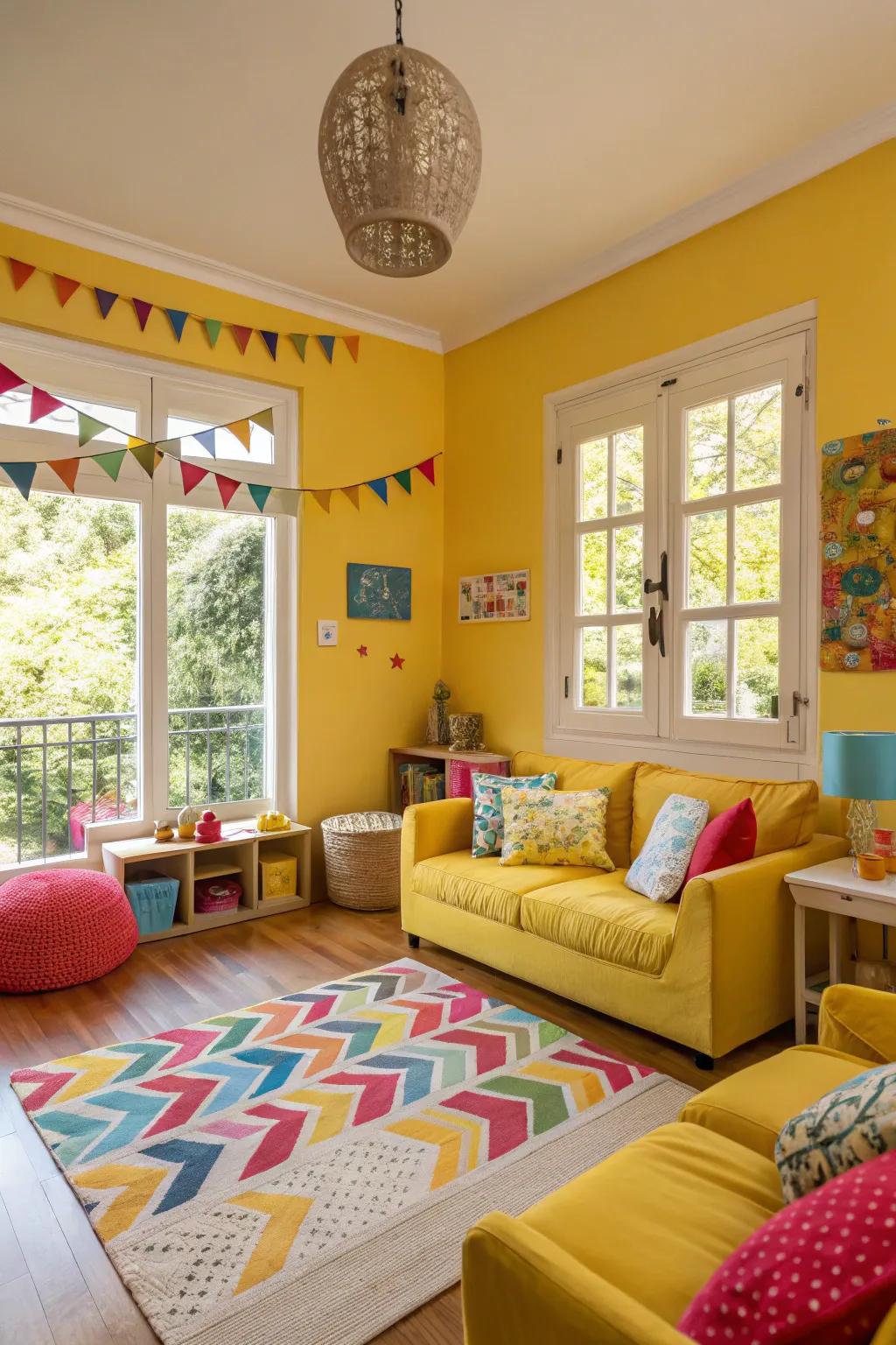 Brighten your space with dynamic yellow