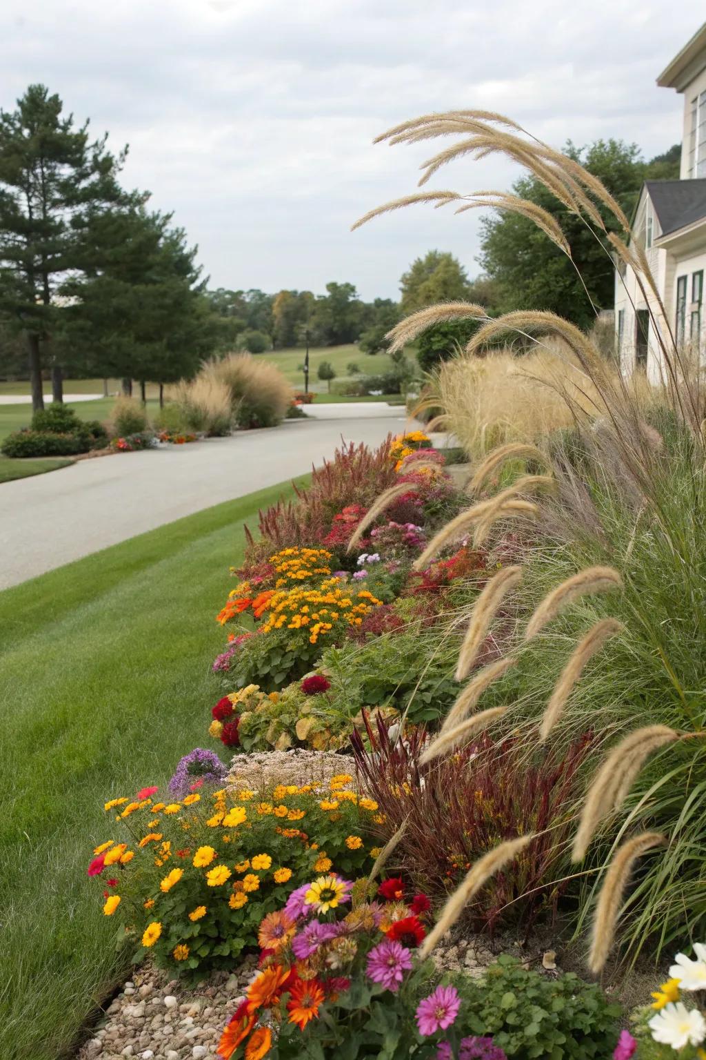 Decorative grasses introduce dimension and a sense of tranquility to your garden.