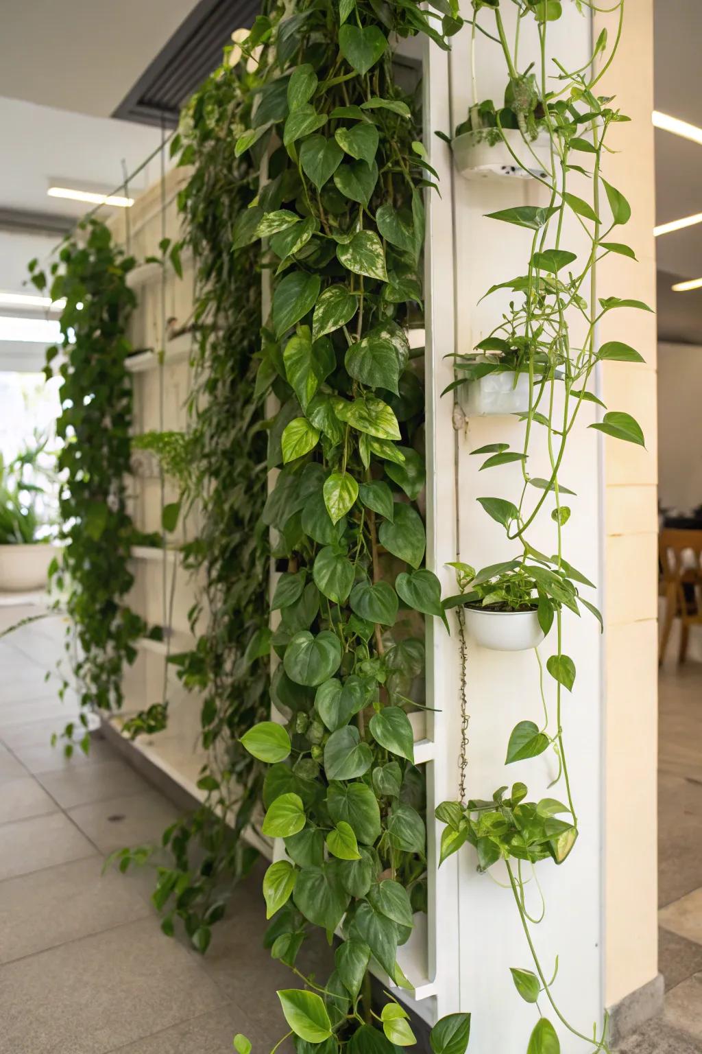 Make a statement with an elevated green wall.