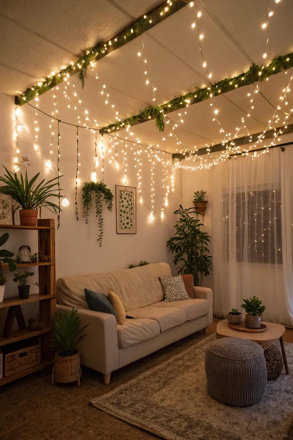 Fairy lights contribute a touch of magic to any birthday gathering.