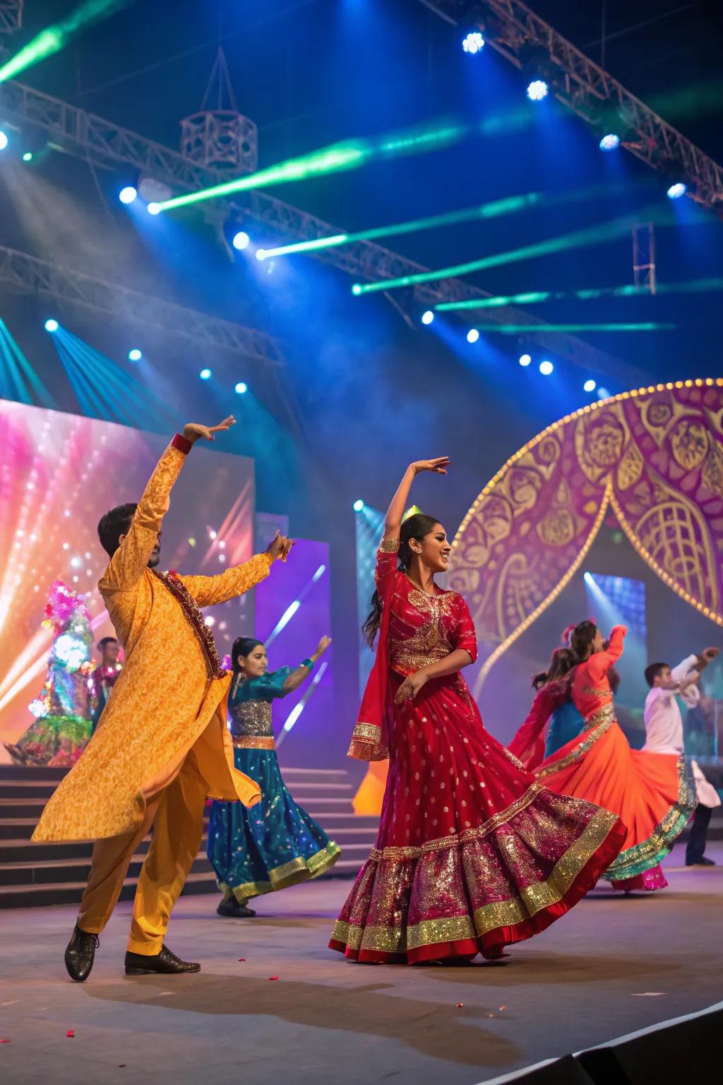 Keep the energy high with a lively Bollywood dance performance.