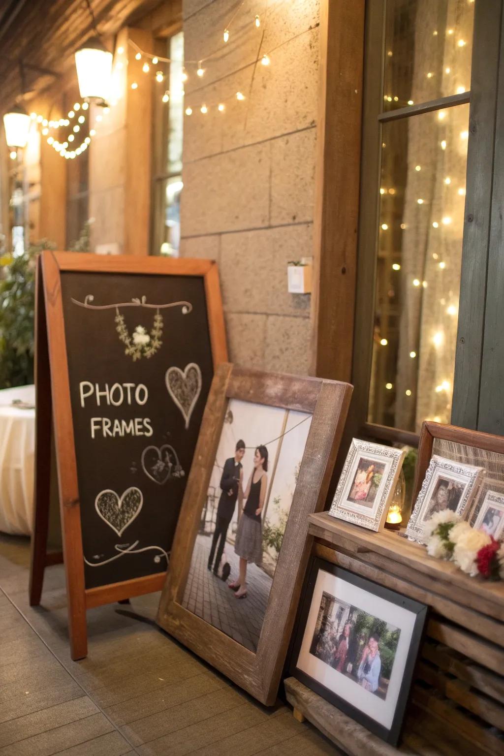 Slate plaque symbols injecting a personal touch into visual presentations.