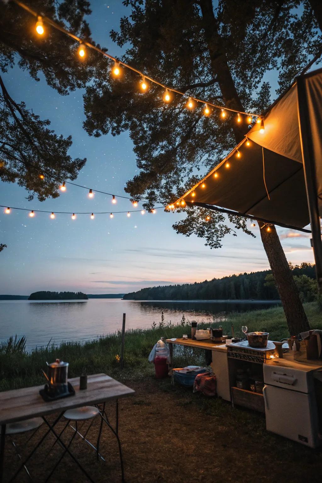 With soft lighting, create a magical ambiance.