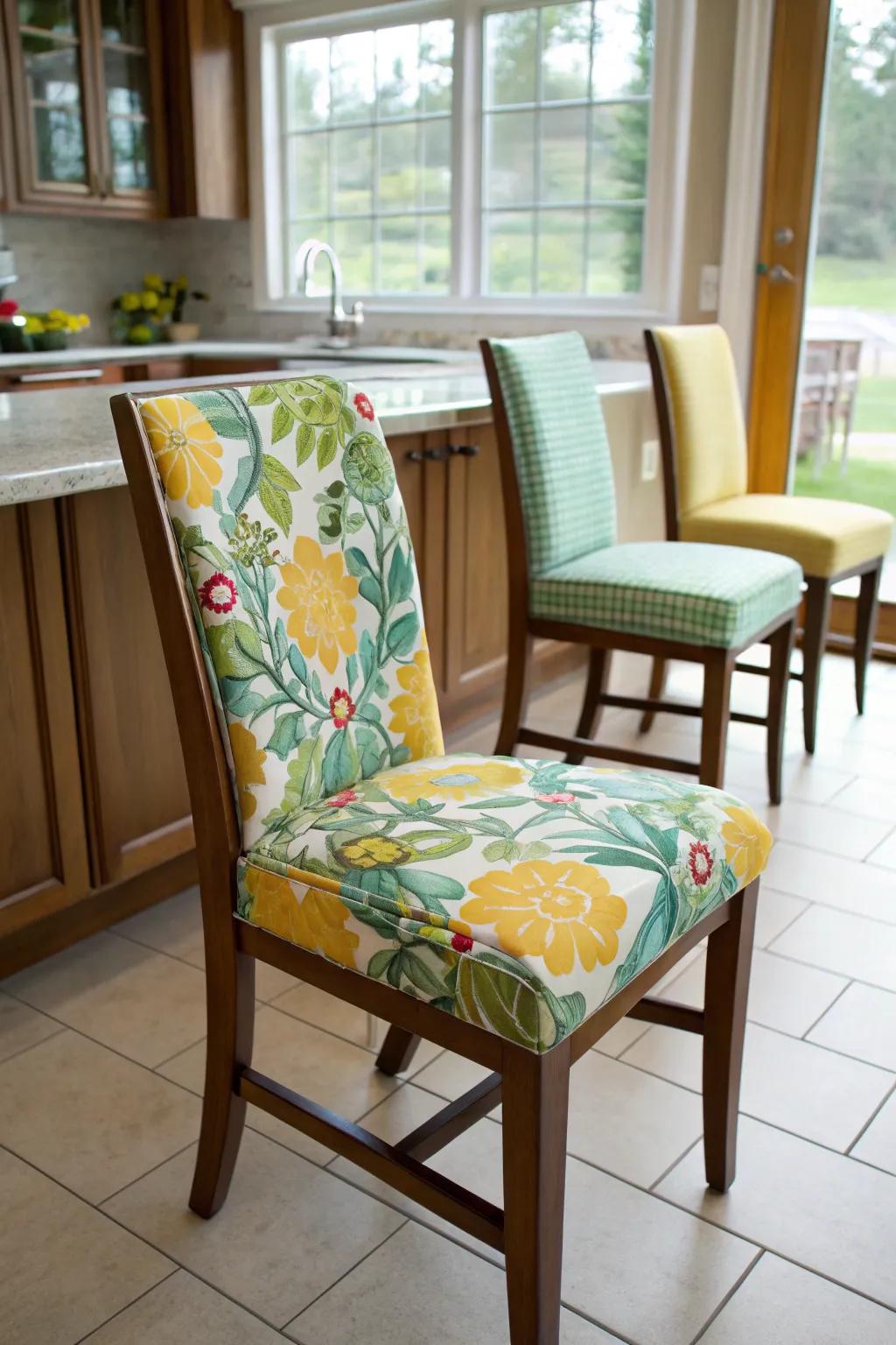 Outdoor textiles can incorporate resilience and vibrancy.