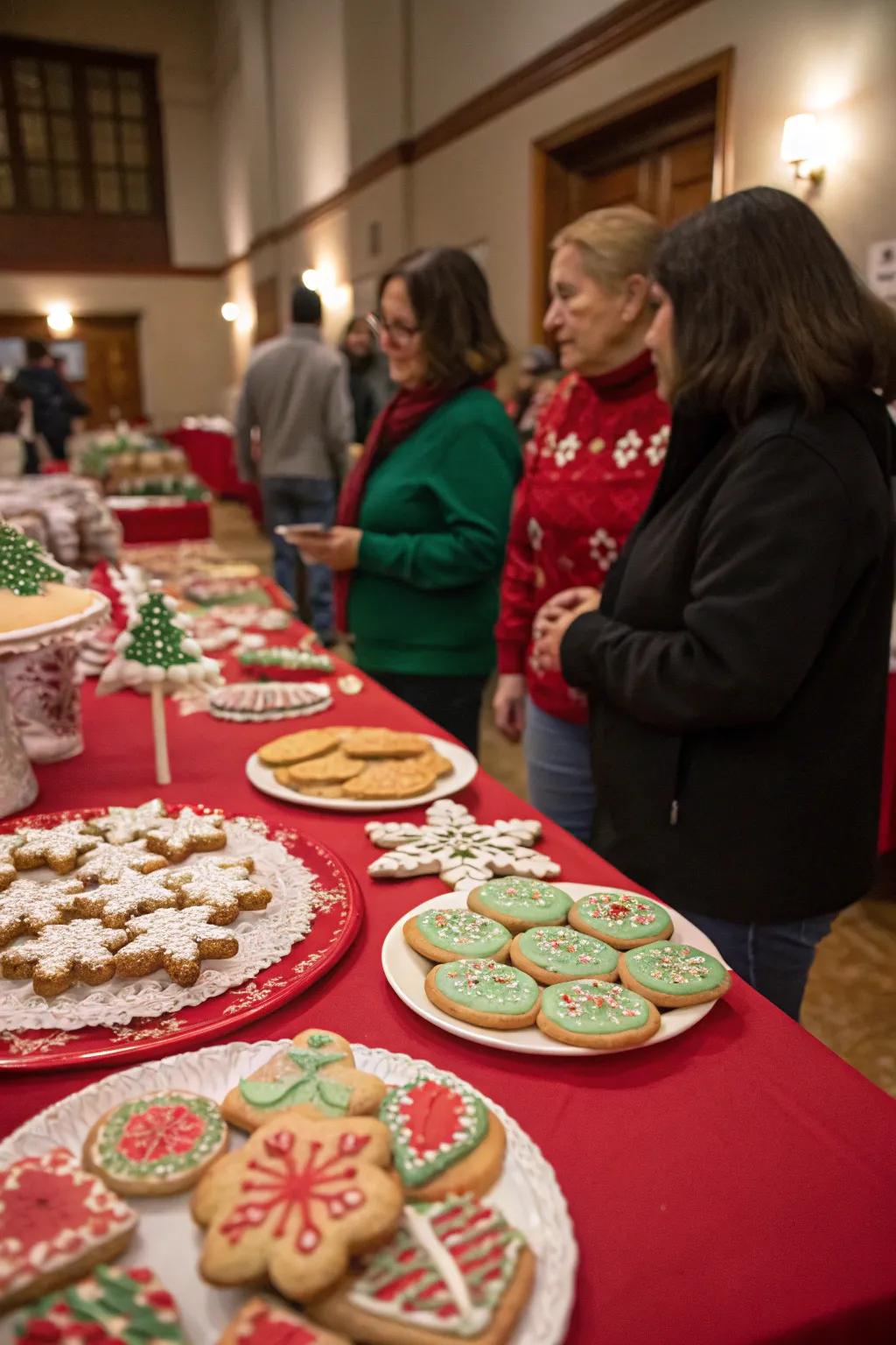 An array of exquisitely ornamented celebratory confections poised for judgment.
