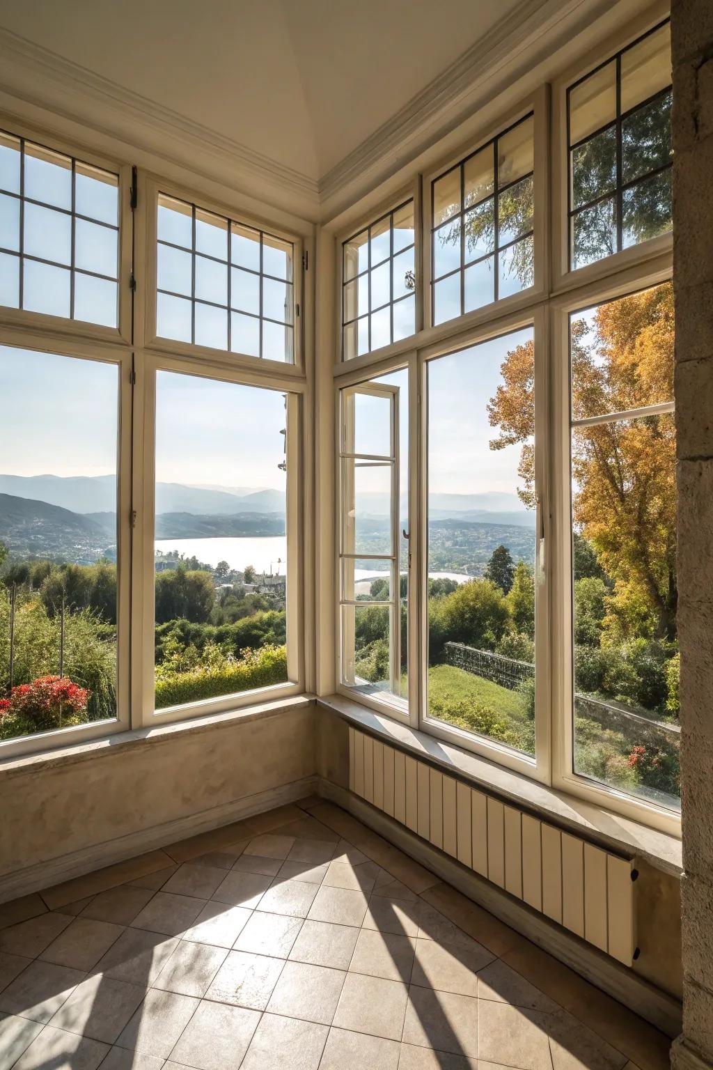 Sunlight enhances the bond with the outdoors.