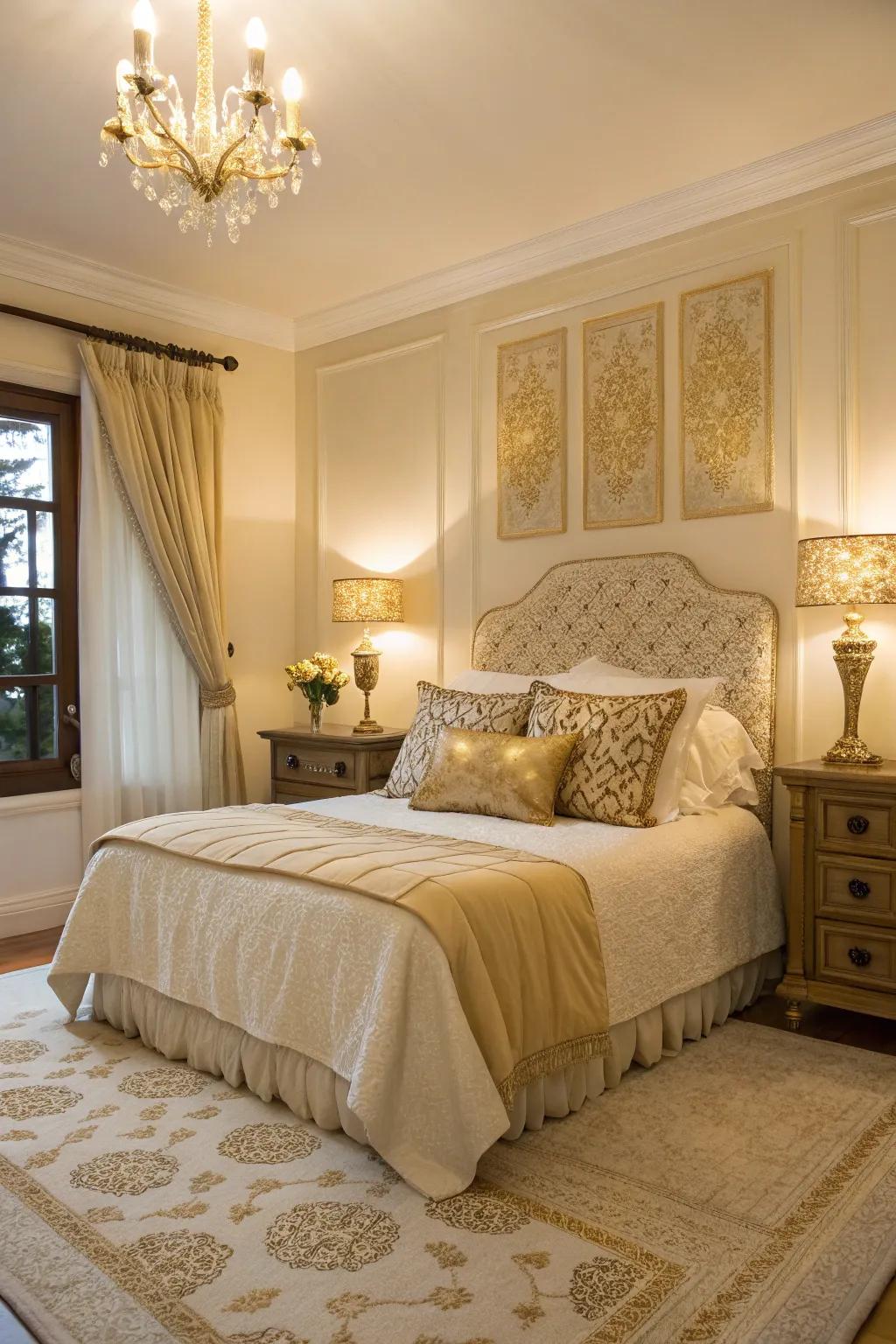 A harmonious color palette fashions a cozy, welcoming ambiance.