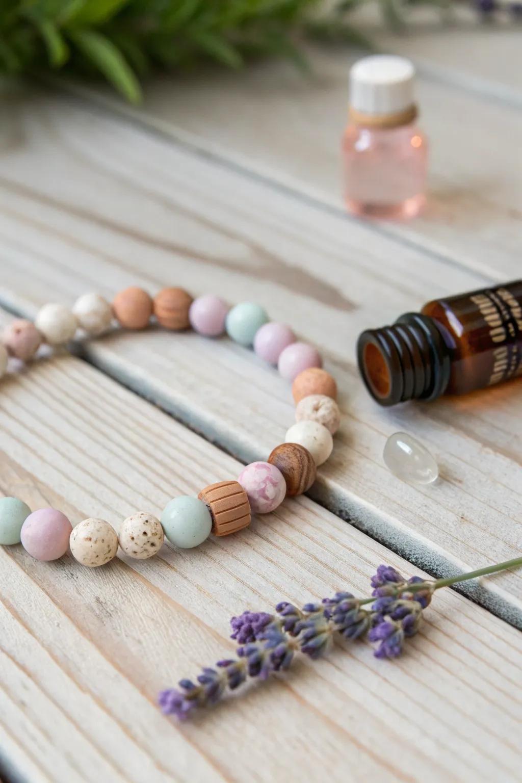 Carry peace wherever you go with this soothing scent infusion bracelet.