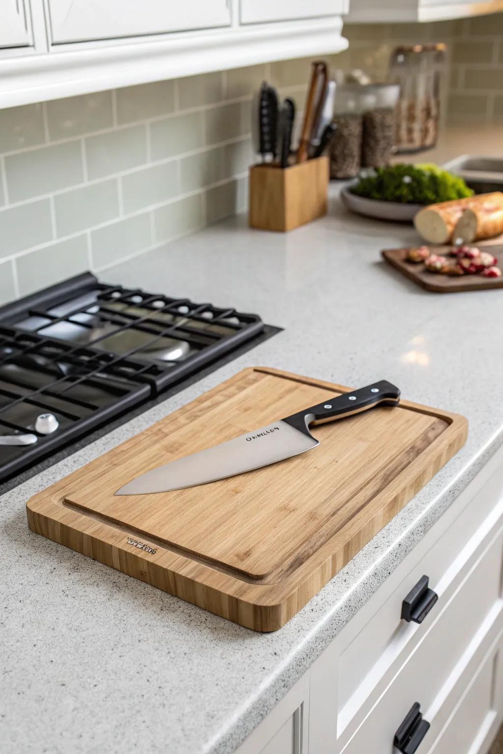 Recessed slots offer a harmonious blend of convenience and elegance.