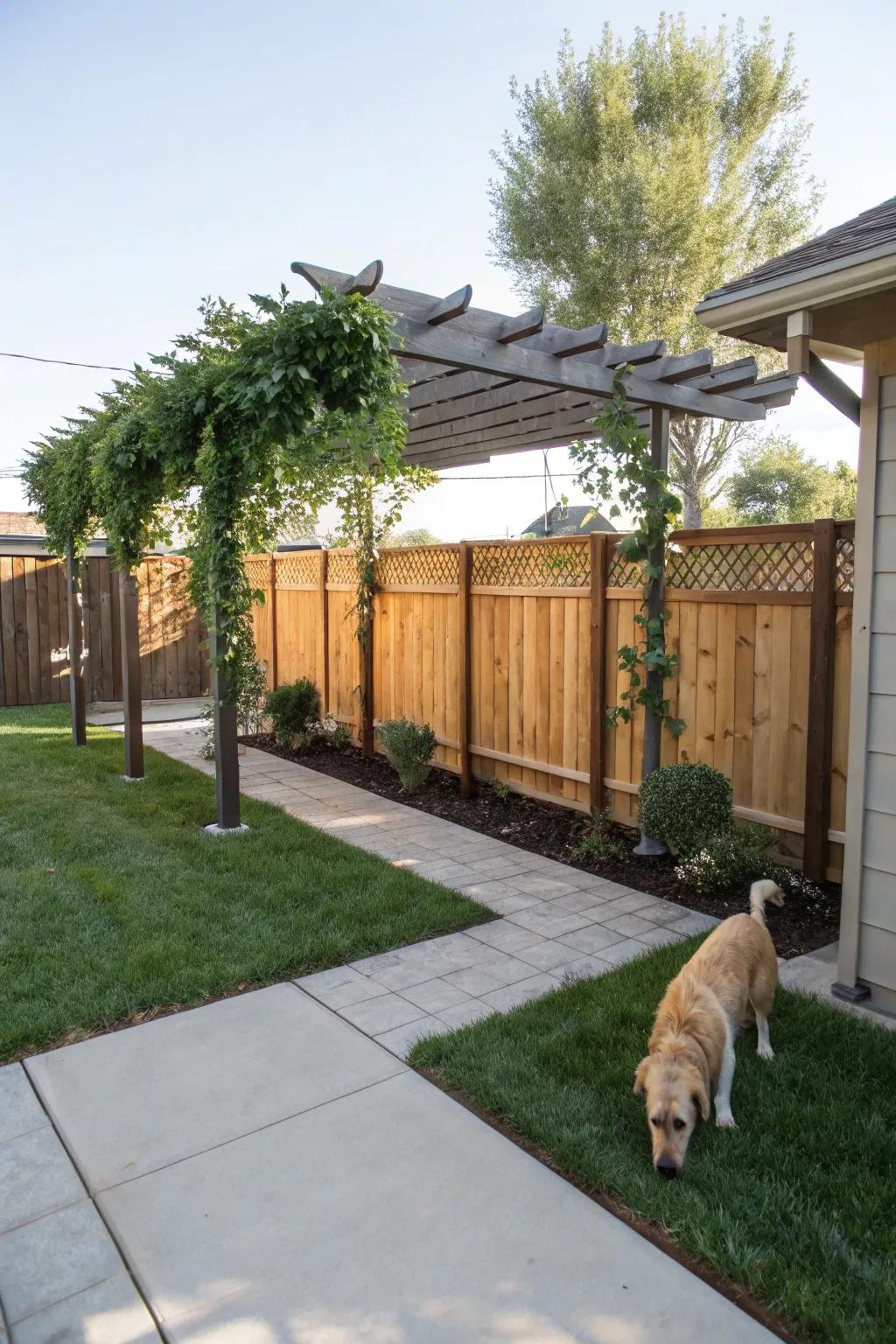 Shade structures ensure your dog remains cool and comfortable.