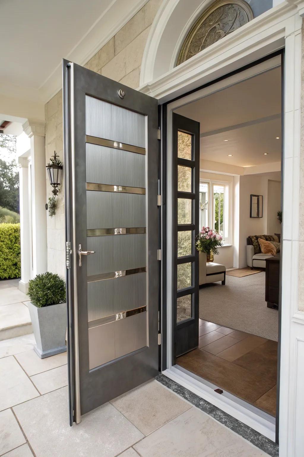 Luxurious appeal generated by radiant highlight panels.