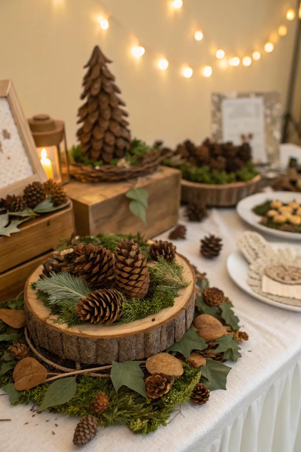 Self-crafted decorations introduce a personalized and creative element.