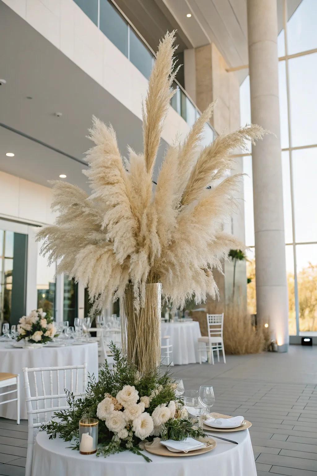 Plume grass appends a modern bohemian flair