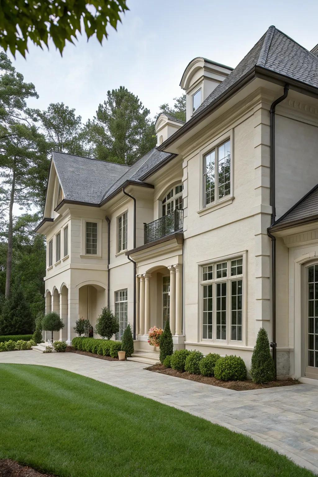 Design consistency is achieved with complementary window trims.