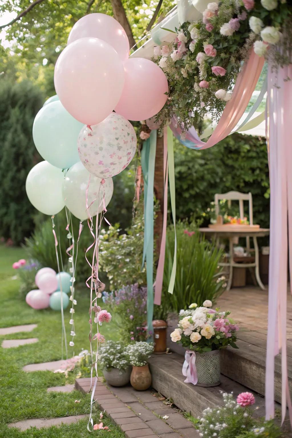 Pastel ornaments boost the magical concept.