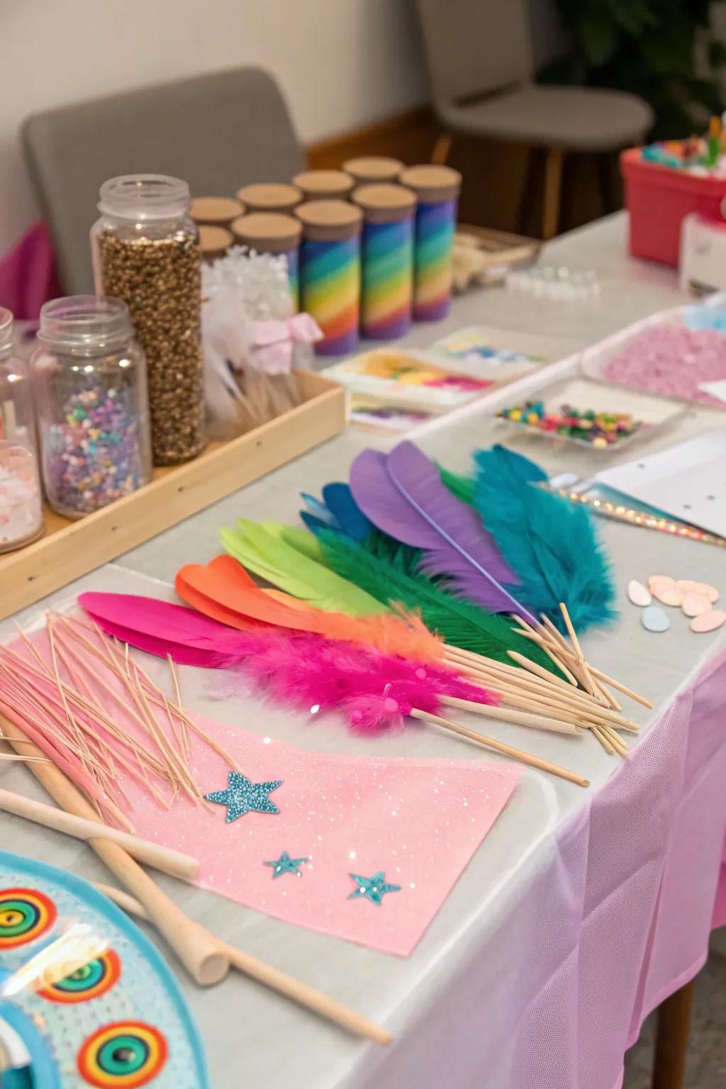 A DIY craft station for crafting fairy sorcery.