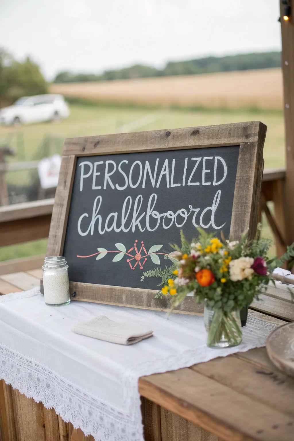 A bespoke black slate panel imparts a gentle, welcoming nuance to your table.