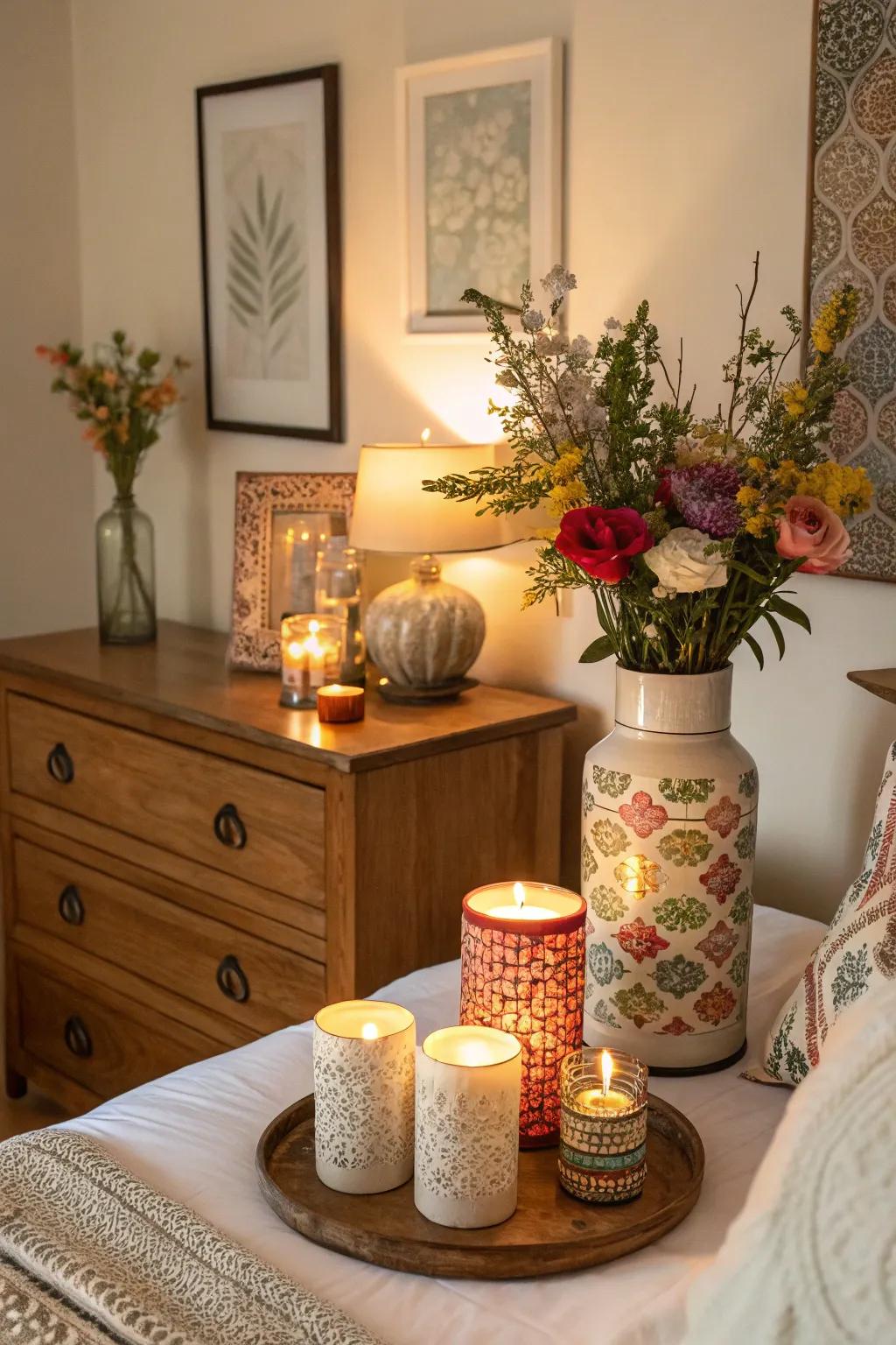 Personalized design details enhancing the room's character.