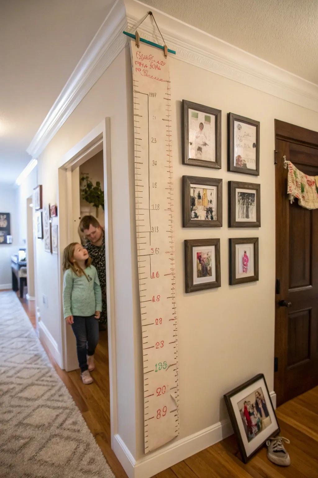 A beautiful way to track growth and create lasting memories as they reach new heights.