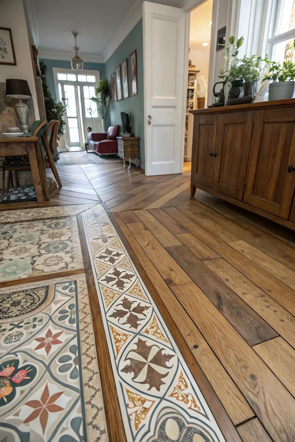 Unique layout for the floor that brings personality.