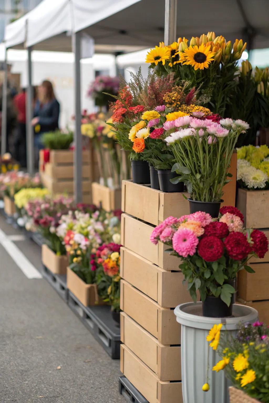Varying heights lend playfulness and flair.