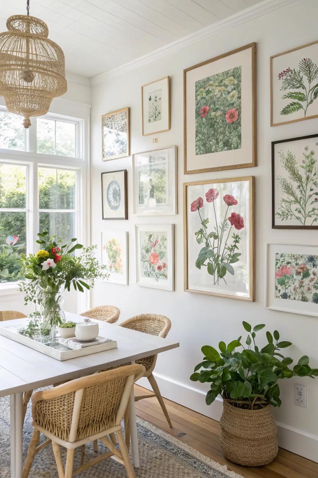 Unify your wall with a themed compilation.