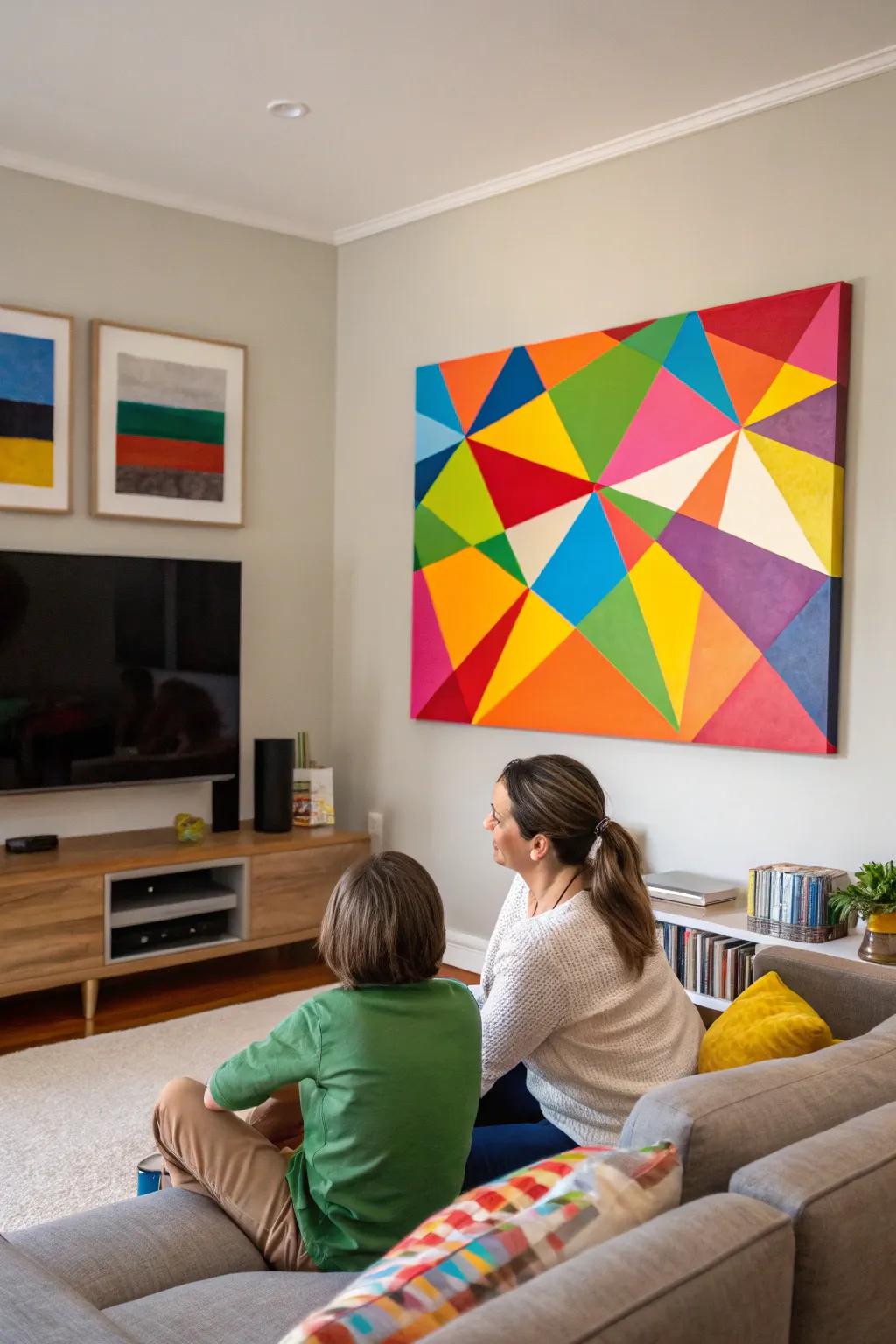 Colorful canvases fill any room with energy and vibrancy.