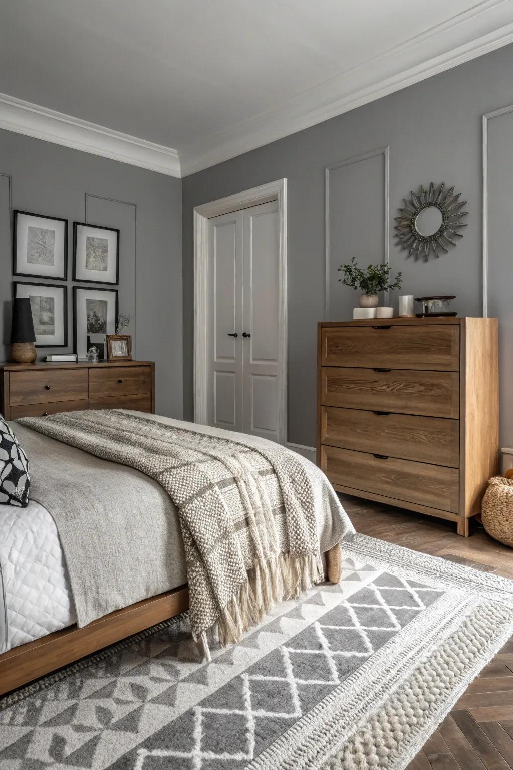 Unified sophistication achieved through a diverse range of textures.