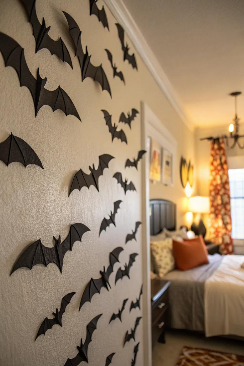 Paper chiroptera can deliver an aspect of surprise to your sleeping quarter aesthetic.