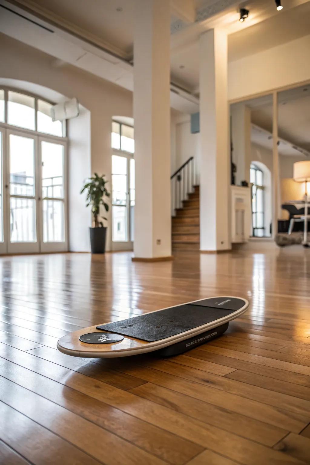 Balance board: A fun, functional fitness tool.