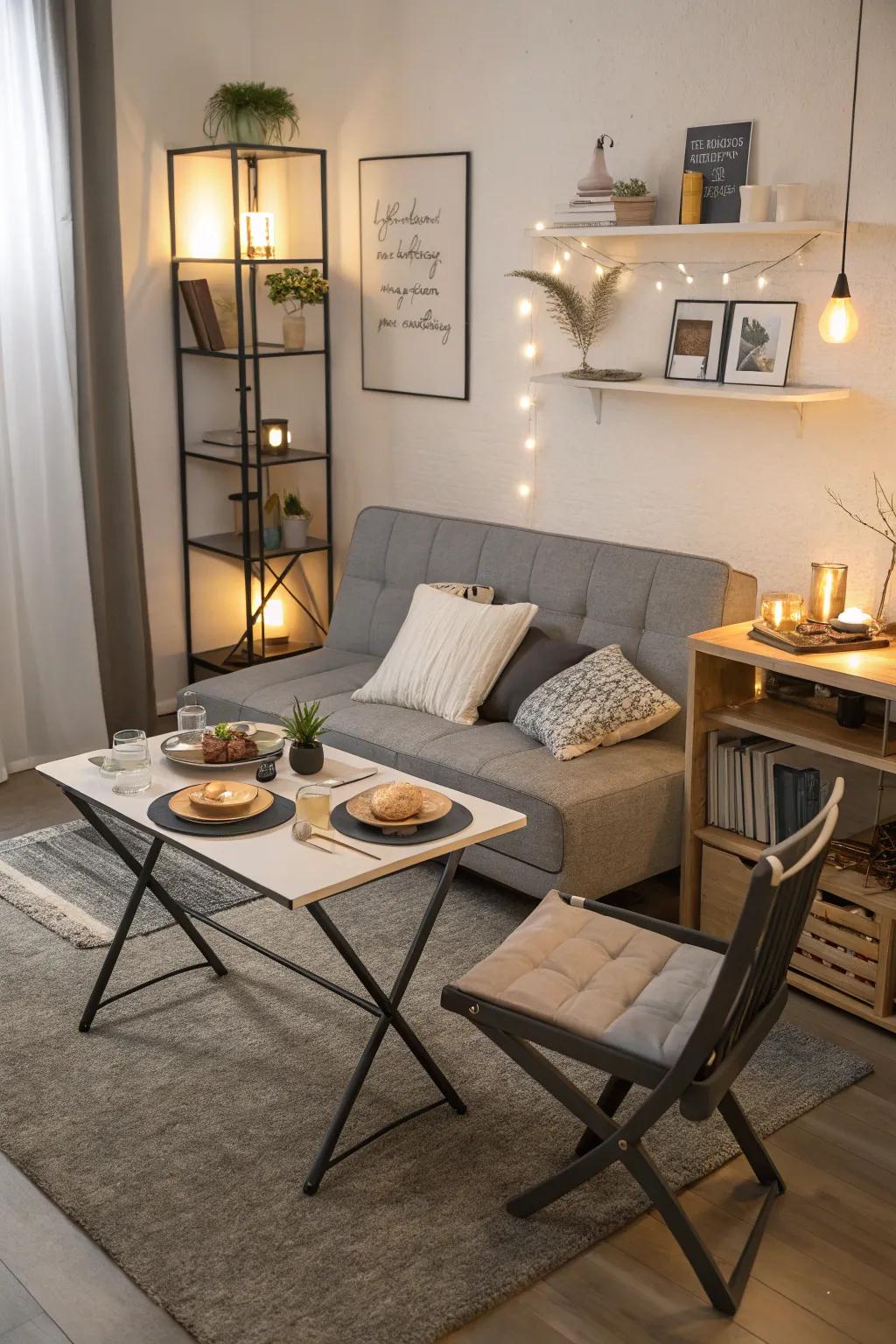 Multi-functional furniture adapts to your lifestyle and space requirements.